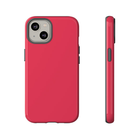 Energetic Solid Raspberry Pink Minimalist Tough Phone Case