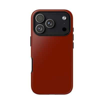 Solid Russet Tough Phone Case