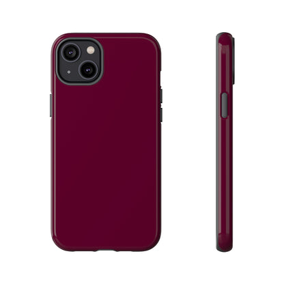 Classic Solid Bordeaux Tough Phone Case