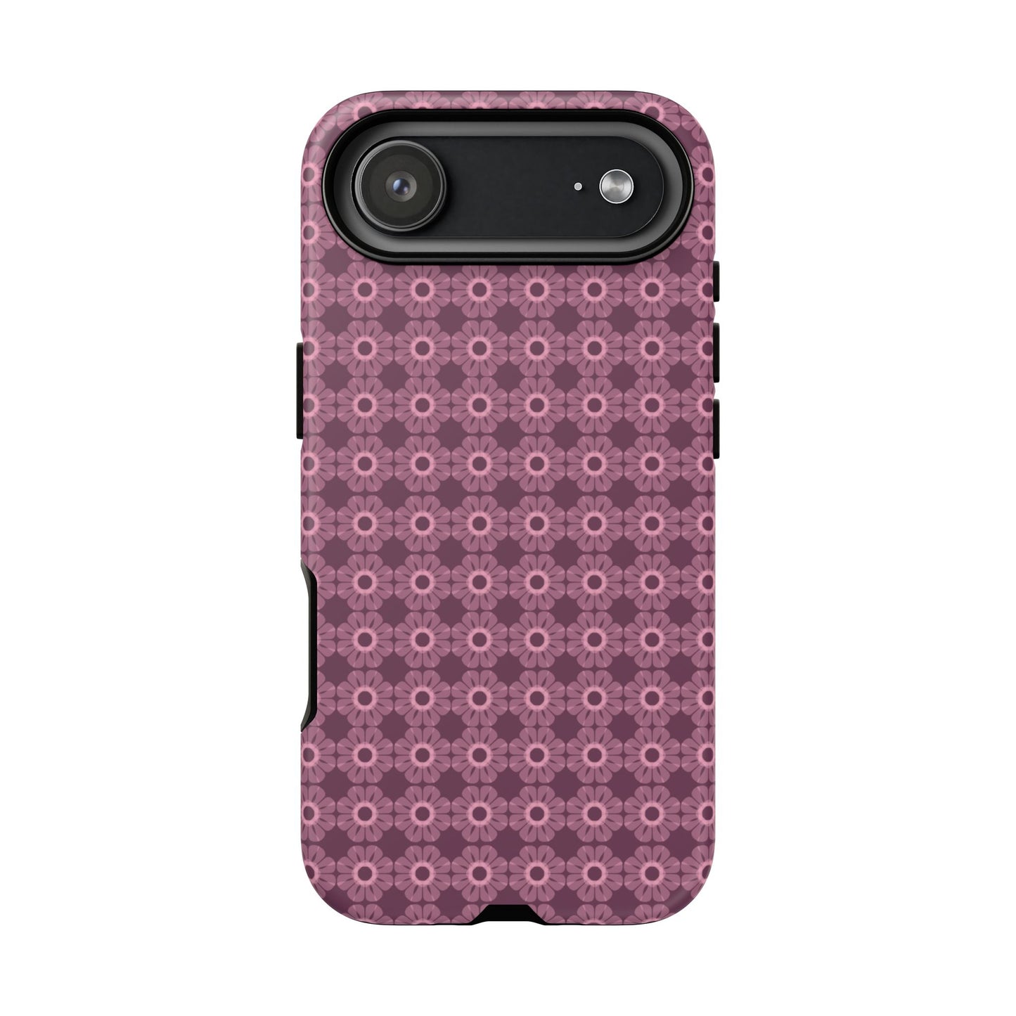 Romantic Dark Pink Floral Tough Phone Case