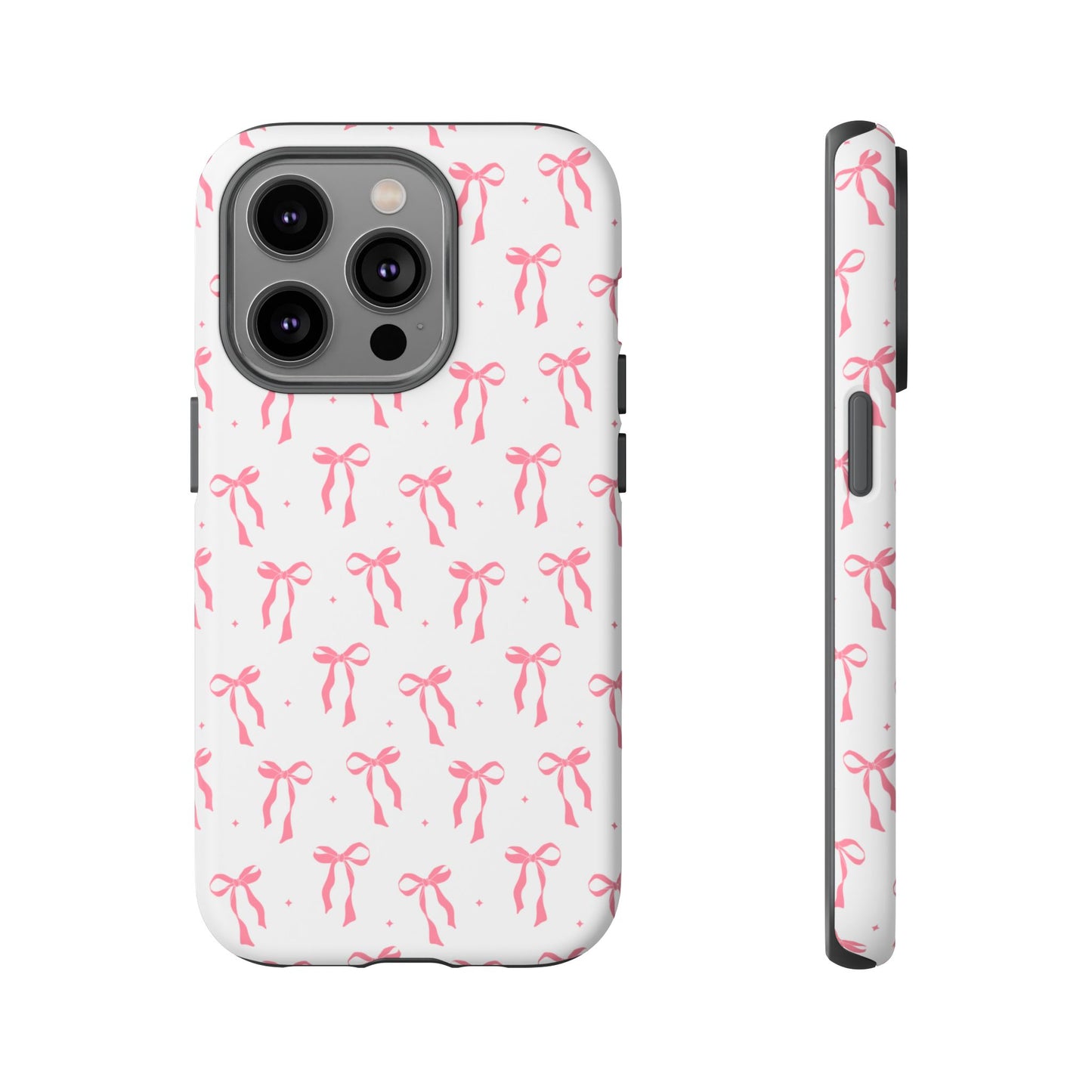 Cute Pink Ribbons Tough Phone Cases