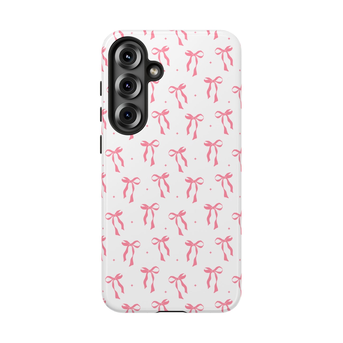 Cute Pink Ribbons Tough Phone Cases