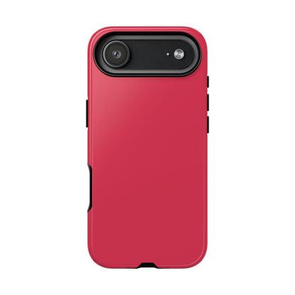 Energetic Solid Raspberry Pink Minimalist Tough Phone Case
