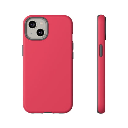 Energetic Solid Raspberry Pink Minimalist Tough Phone Case