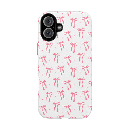 Cute Pink Ribbons Tough Phone Cases