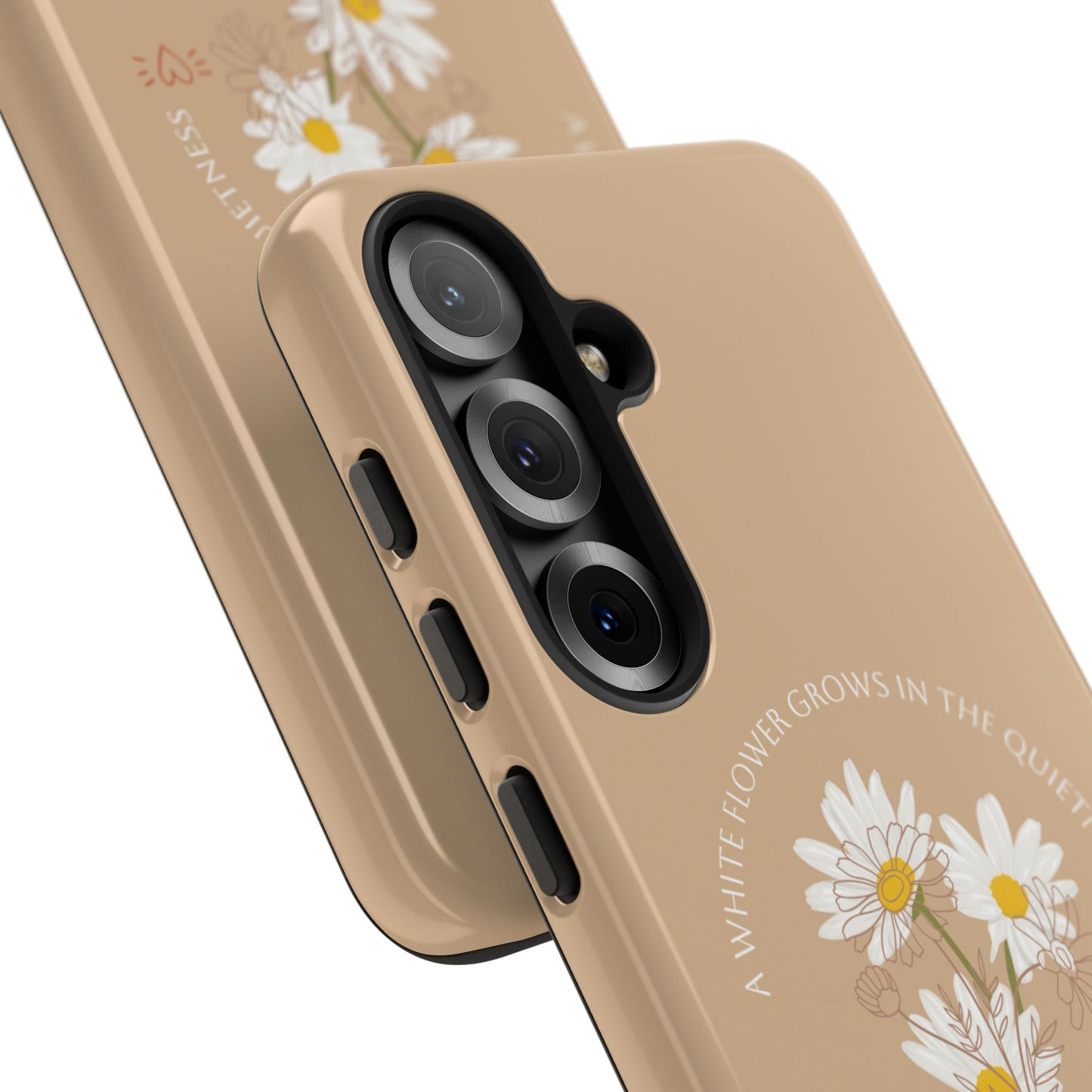 Summer Beige Color Daisy Floral