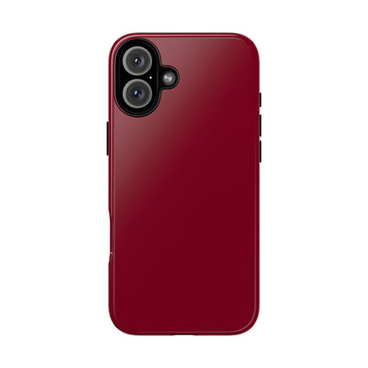 Solid Burgundy Red Tough Phone Case