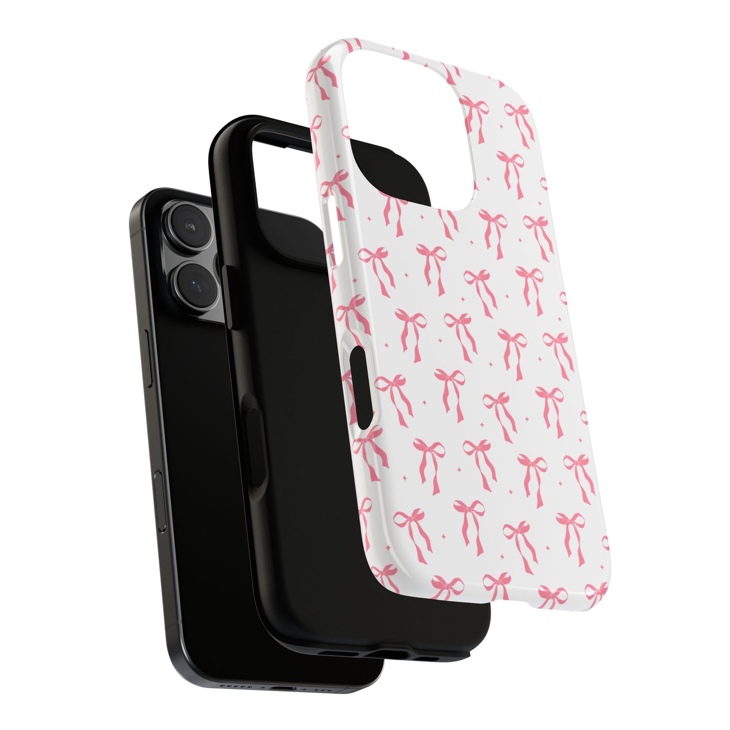 Cute Pink Ribbons Tough Phone Cases