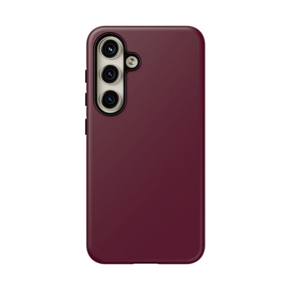 Classic Solid Bordeaux Tough Phone Case
