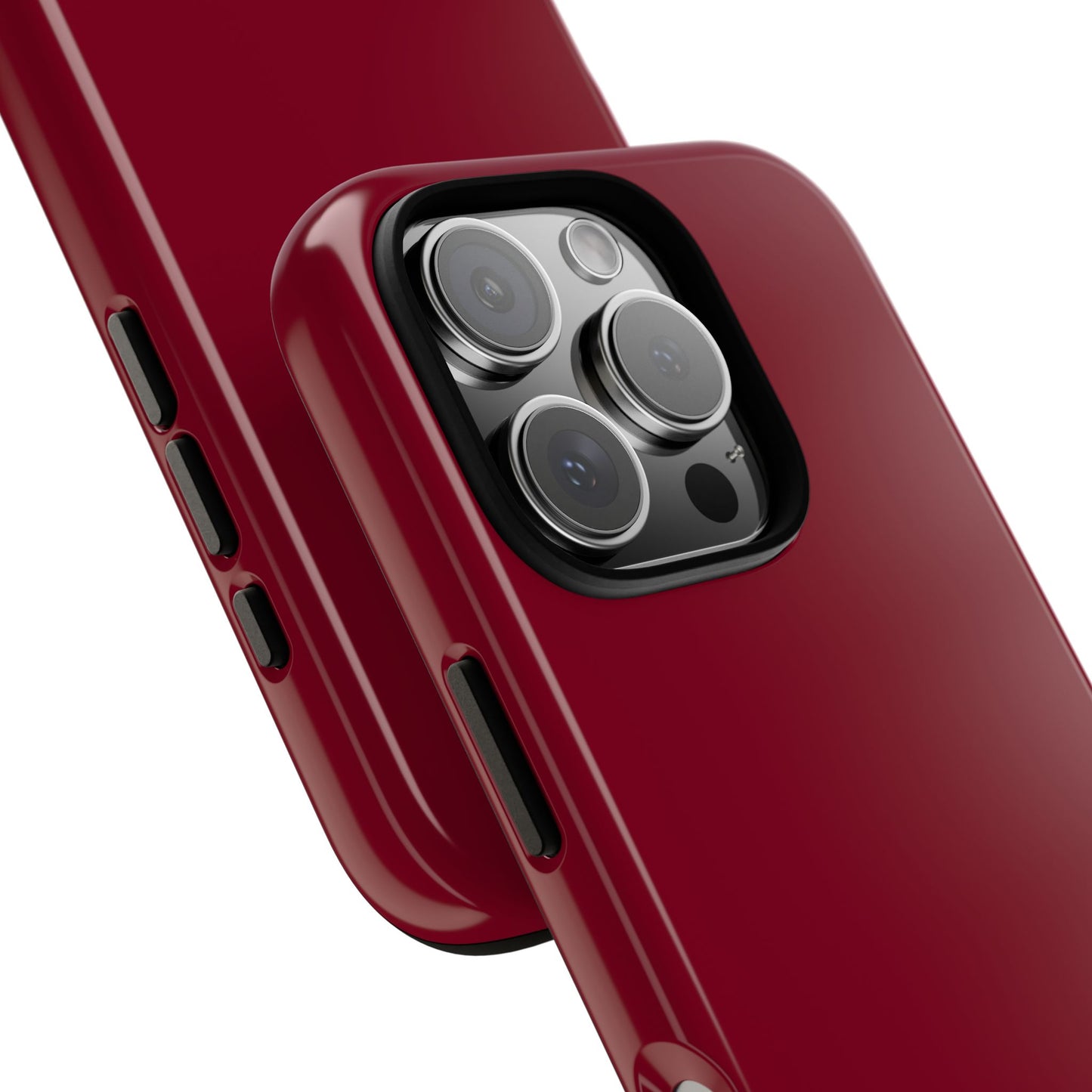 Solid Burgundy Red Tough Phone Case