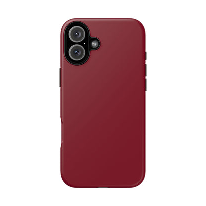 Solid Burgundy Red Tough Phone Case