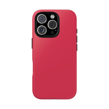 Energetic Solid Raspberry Pink Minimalist Tough Phone Case