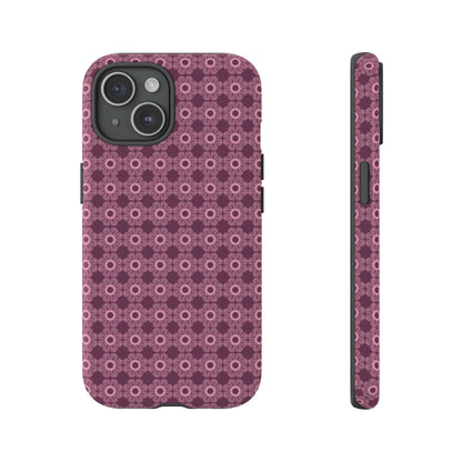Romantic Dark Pink Floral Tough Phone Case