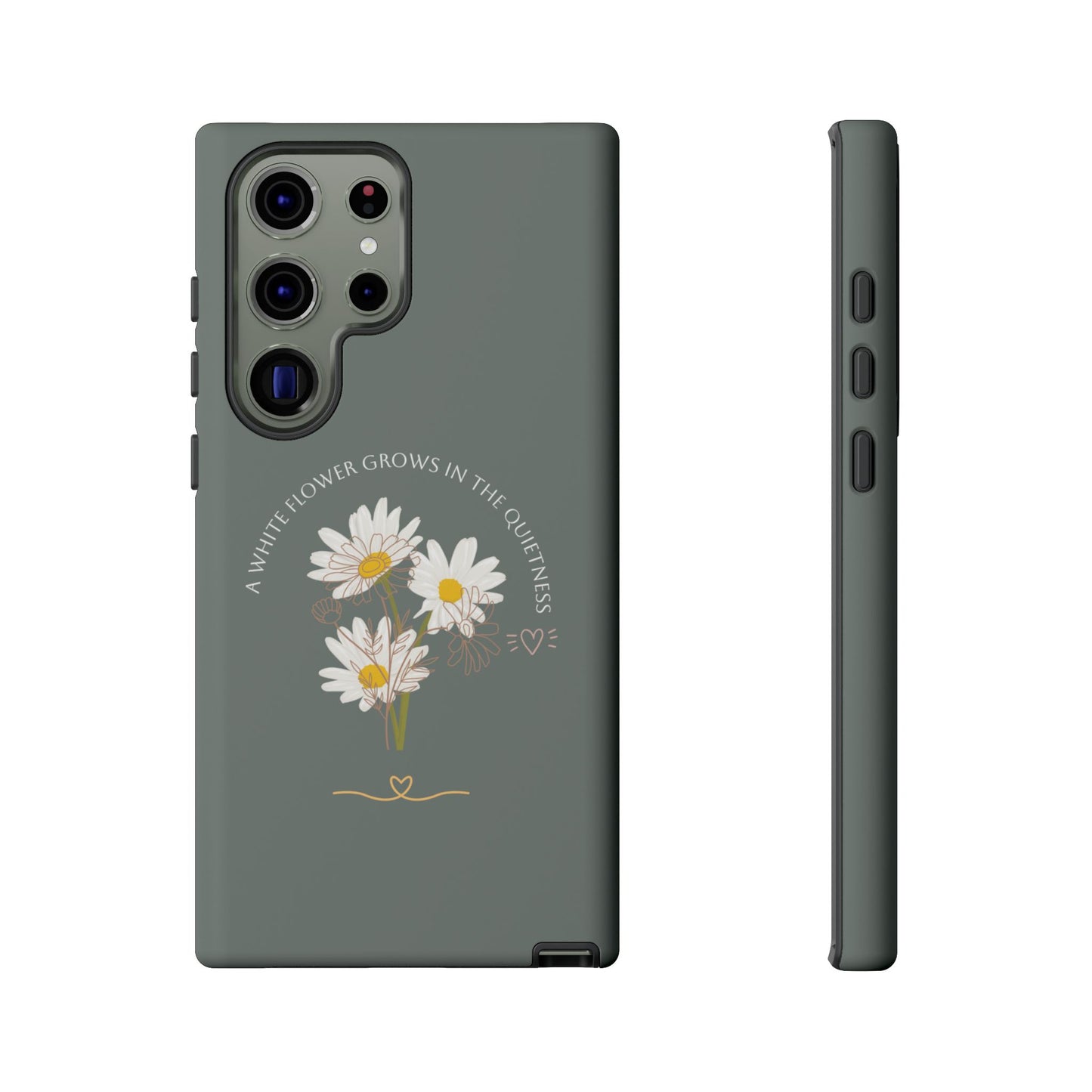 Summer Dark Green Color Daisy Floral