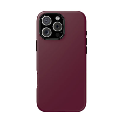 Classic Solid Bordeaux Tough Phone Case