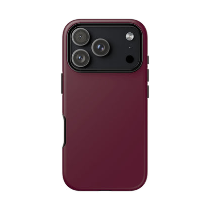 Classic Solid Bordeaux Tough Phone Case