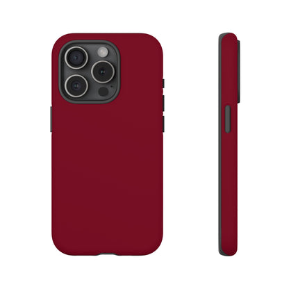 Solid Burgundy Red Tough Phone Case