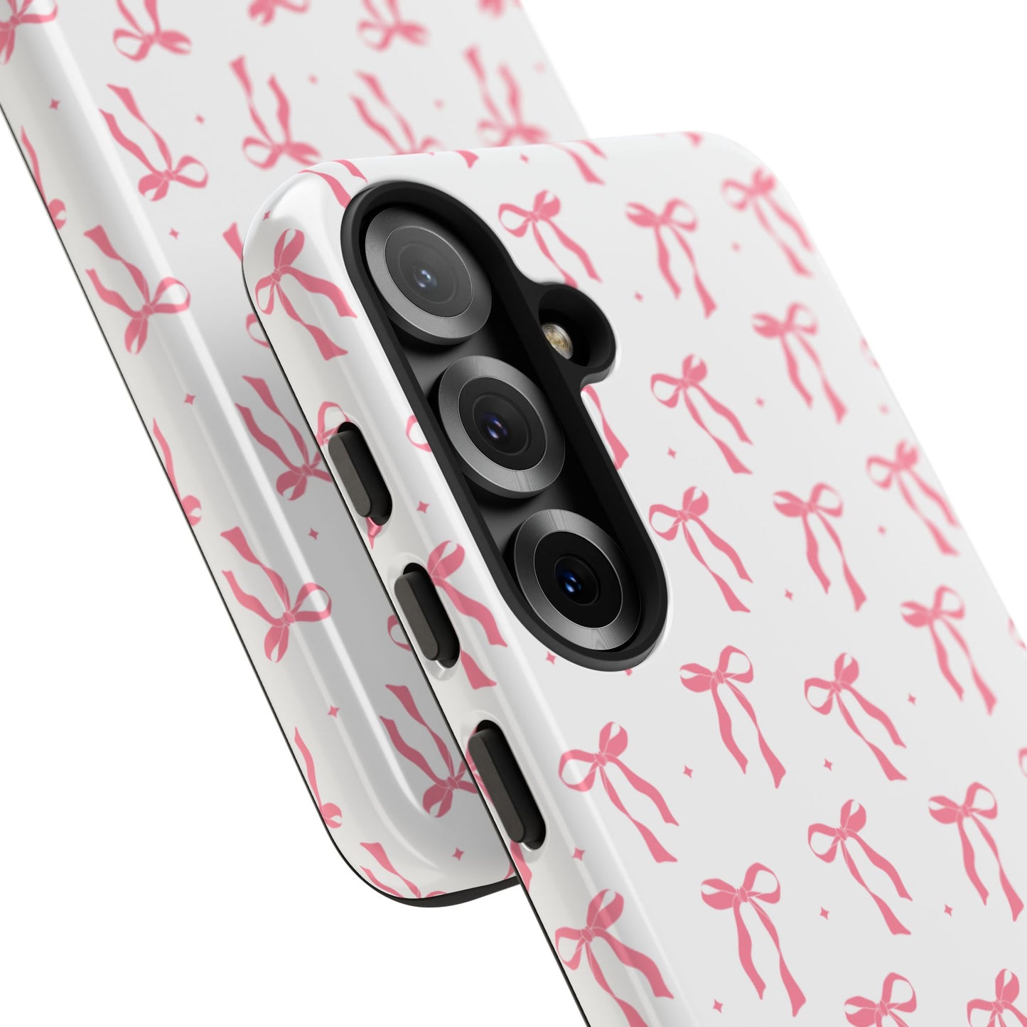 Cute Pink Ribbons Tough Phone Cases