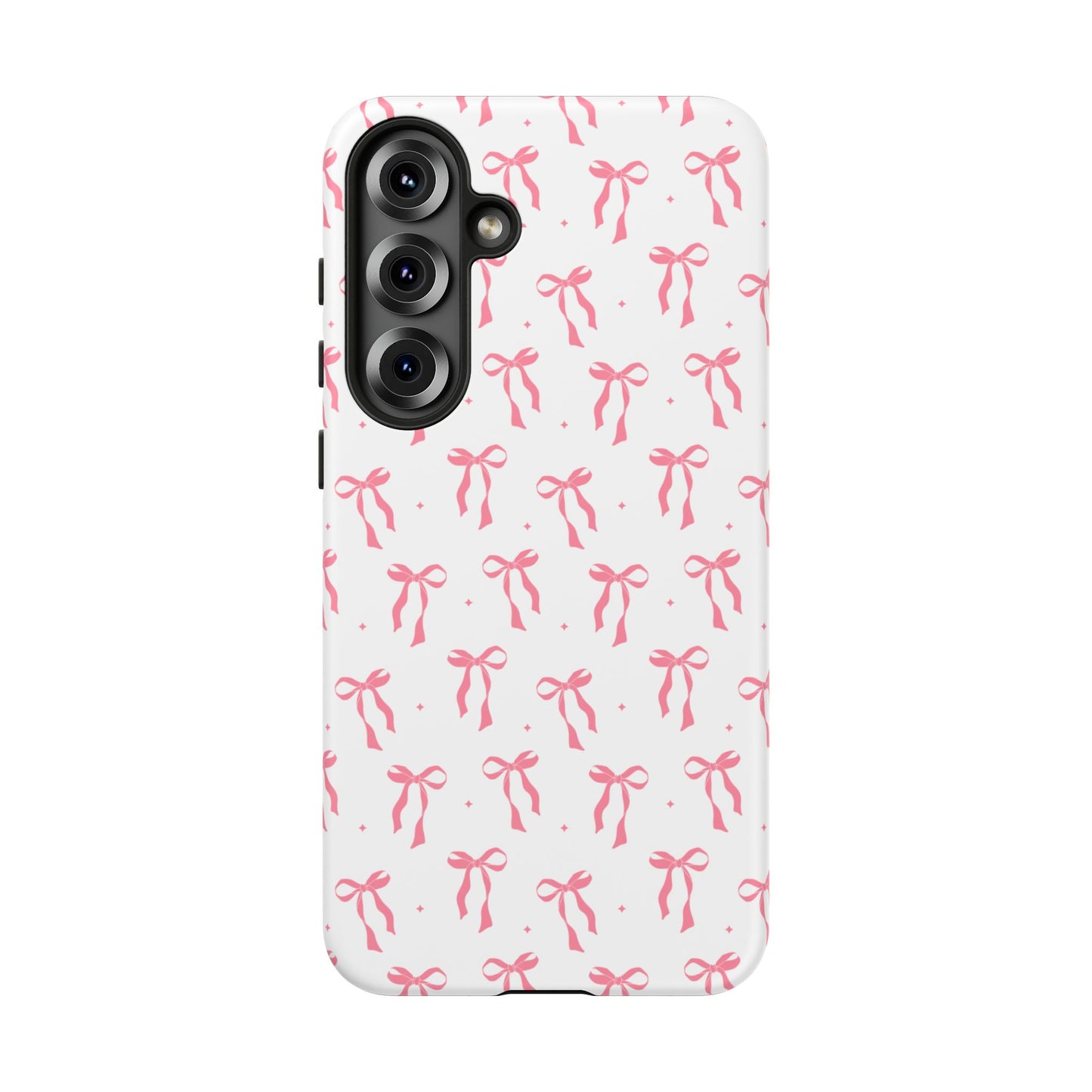 Cute Pink Ribbons Tough Phone Cases