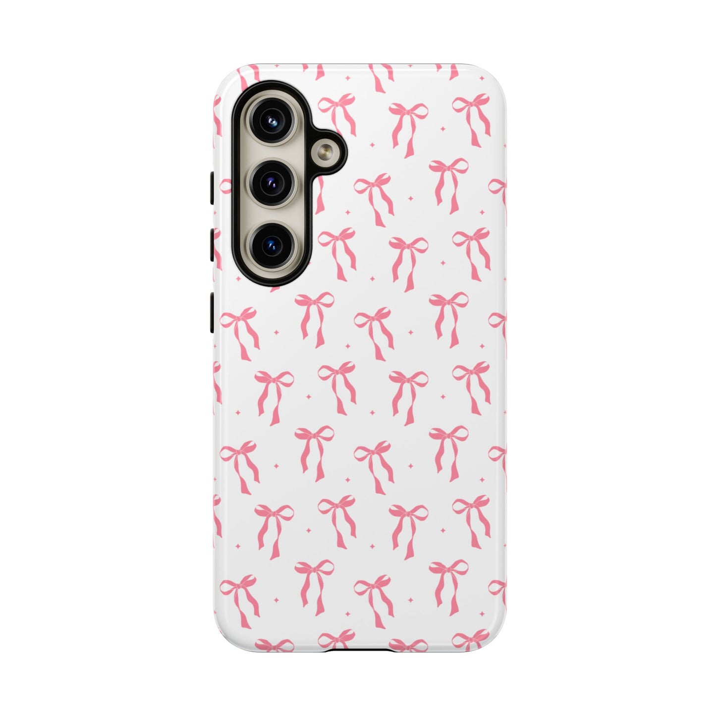 Cute Pink Ribbons Tough Phone Cases