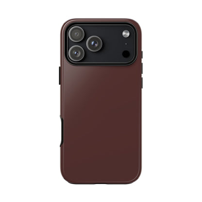 Rich Solid Rum Raisin Tough Phone Case
