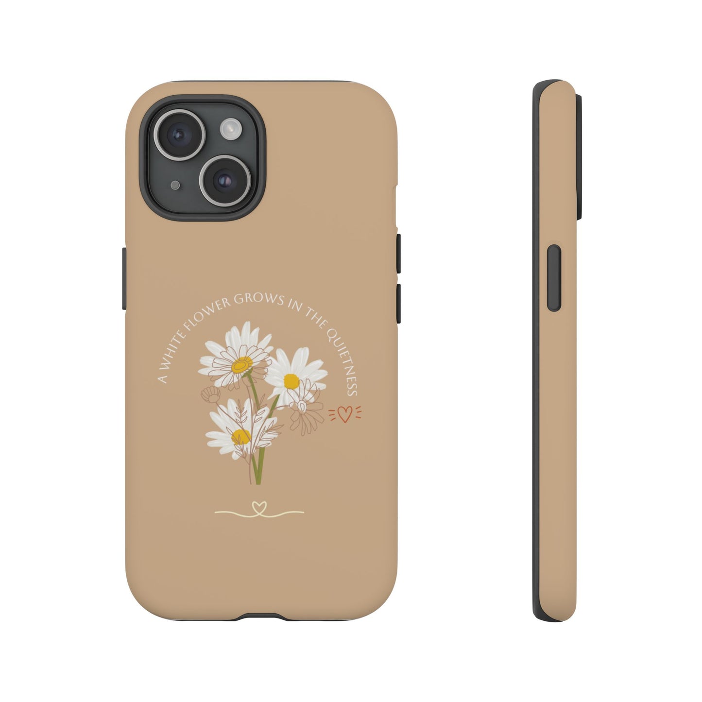 Summer Beige Color Daisy Floral