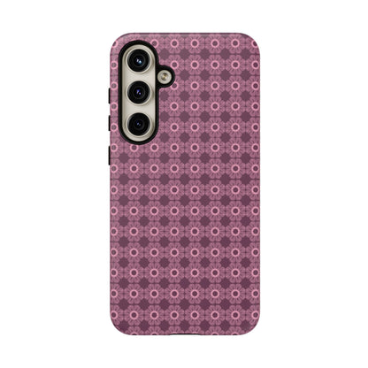 Romantic Dark Pink Floral Tough Phone Case