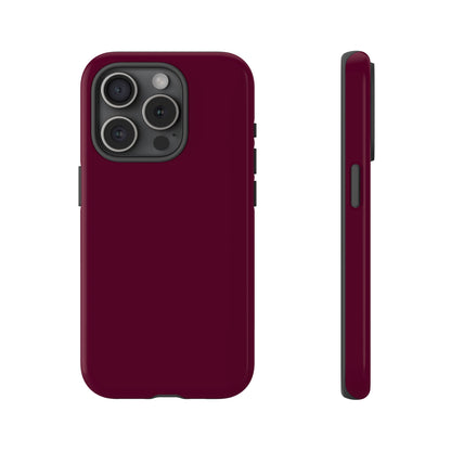 Classic Solid Bordeaux Tough Phone Case