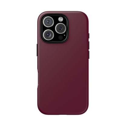 Classic Solid Bordeaux Tough Phone Case