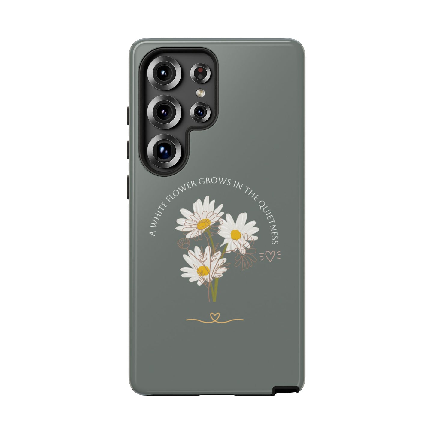 Summer Dark Green Color Daisy Floral