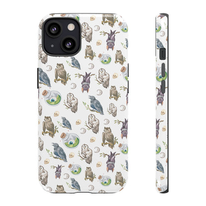 Whimsical Owl Crow Bat Eyeball Tough Phone Case