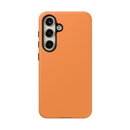 Solid Orange Minimalist Tough Phone Case