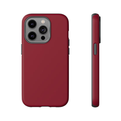 Solid Burgundy Red Tough Phone Case