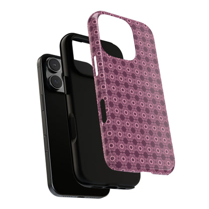 Romantic Dark Pink Floral Tough Phone Case