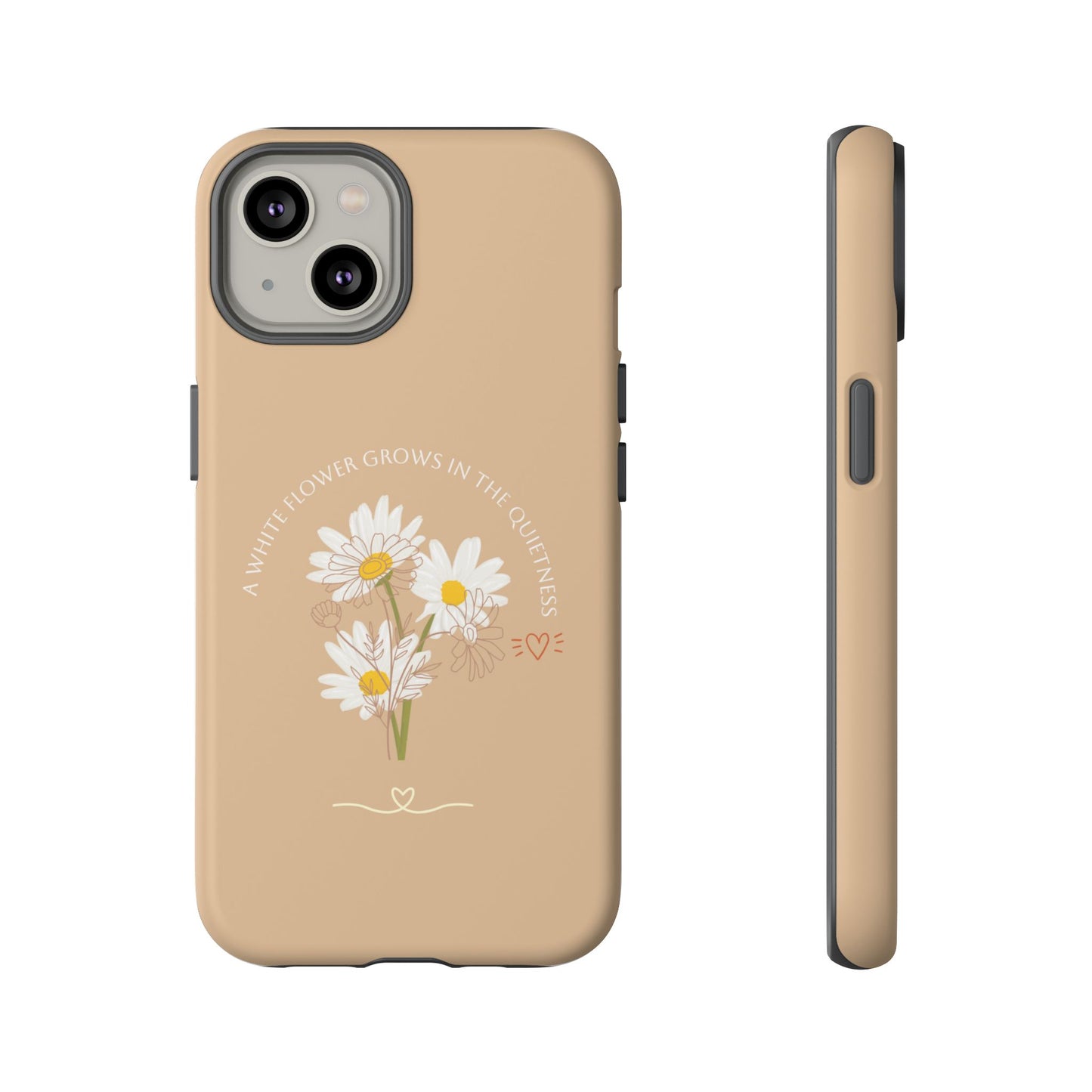Summer Beige Color Daisy Floral