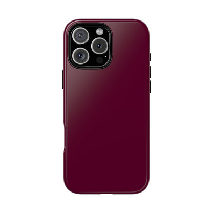 Classic Solid Bordeaux Tough Phone Case
