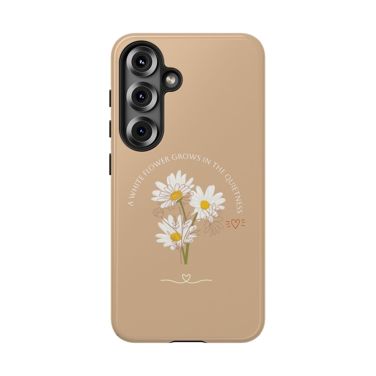 Summer Beige Color Daisy Floral