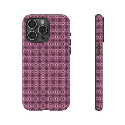 Romantic Dark Pink Floral Tough Phone Case