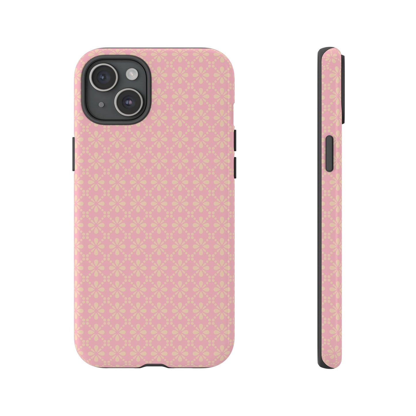 Delicate Light Pink Floral Tough Phone Case