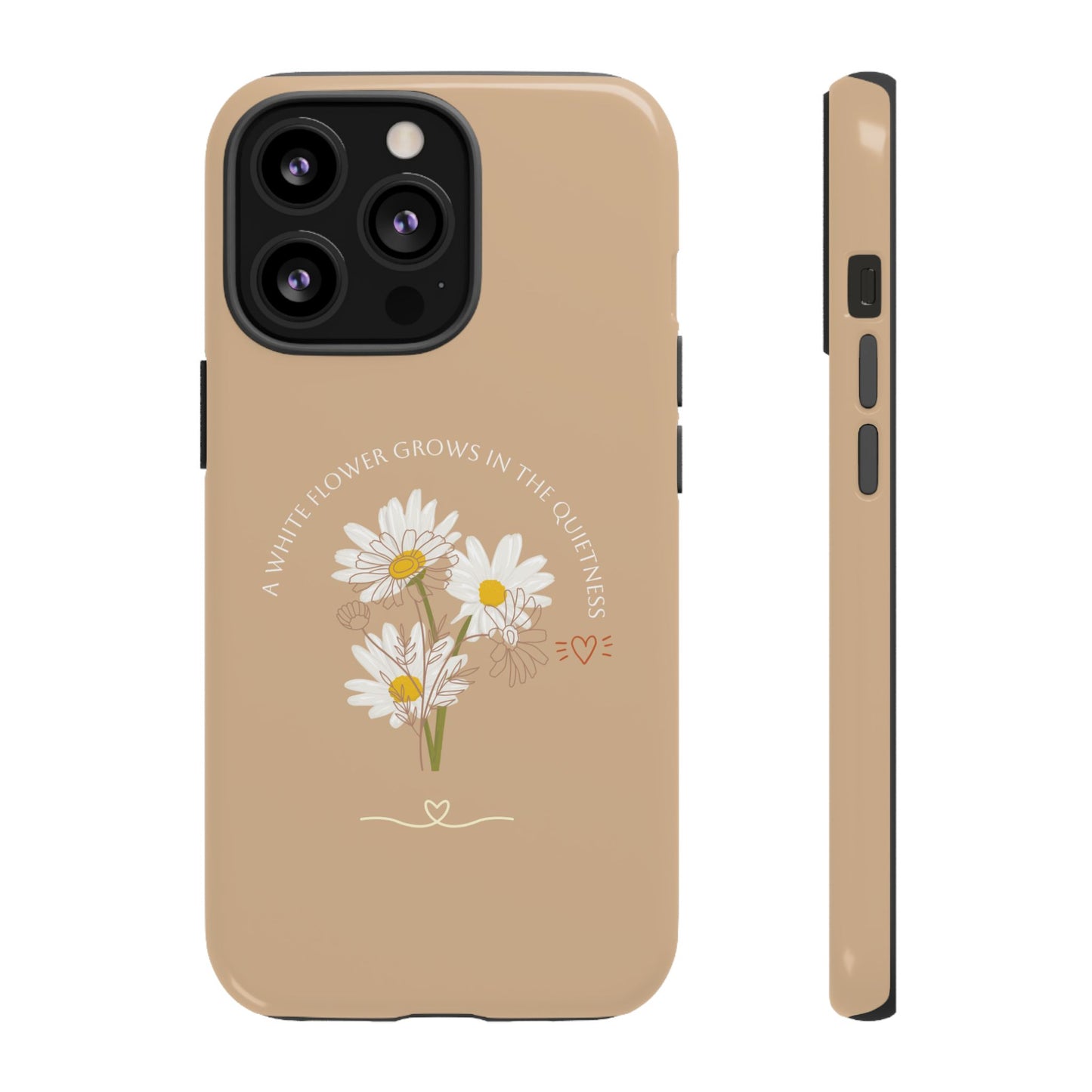 Summer Beige Color Daisy Floral