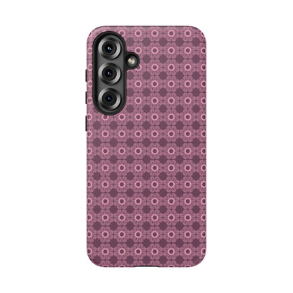 Romantic Dark Pink Floral Tough Phone Case