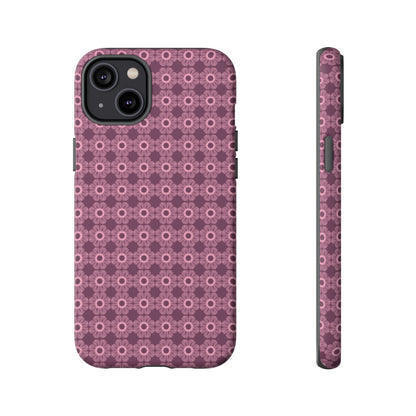 Romantic Dark Pink Floral Tough Phone Case