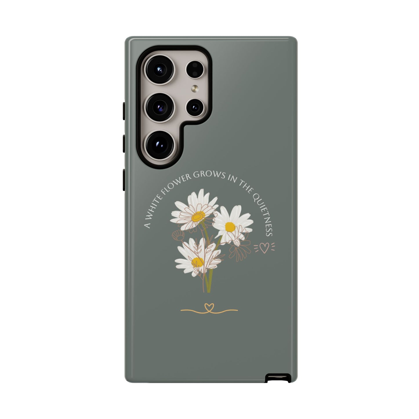Summer Dark Green Color Daisy Floral