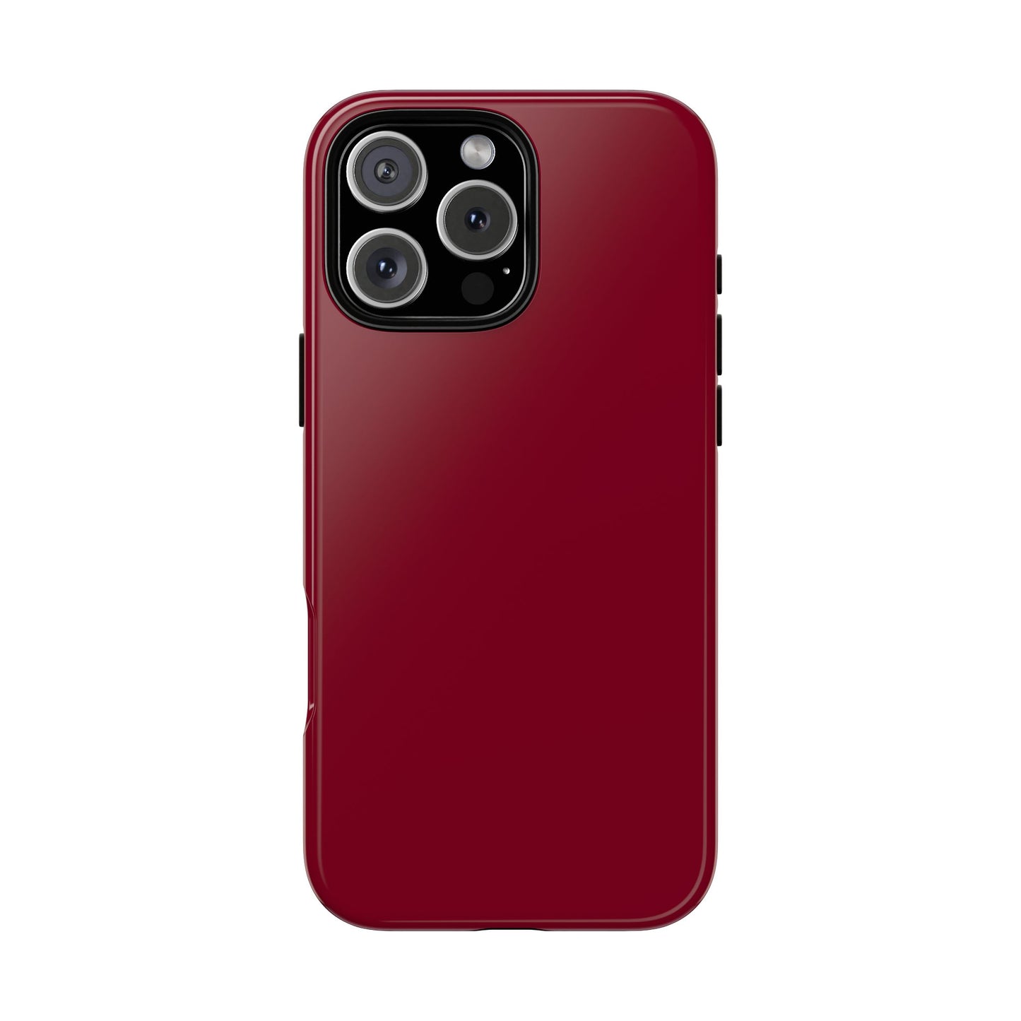 Solid Burgundy Red Tough Phone Case
