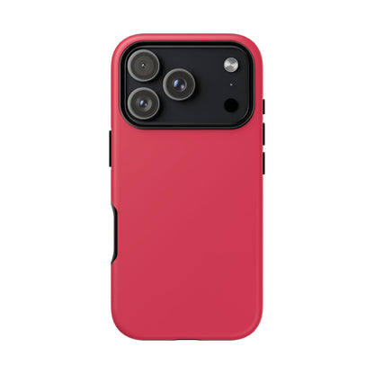 Energetic Solid Raspberry Pink Minimalist Tough Phone Case