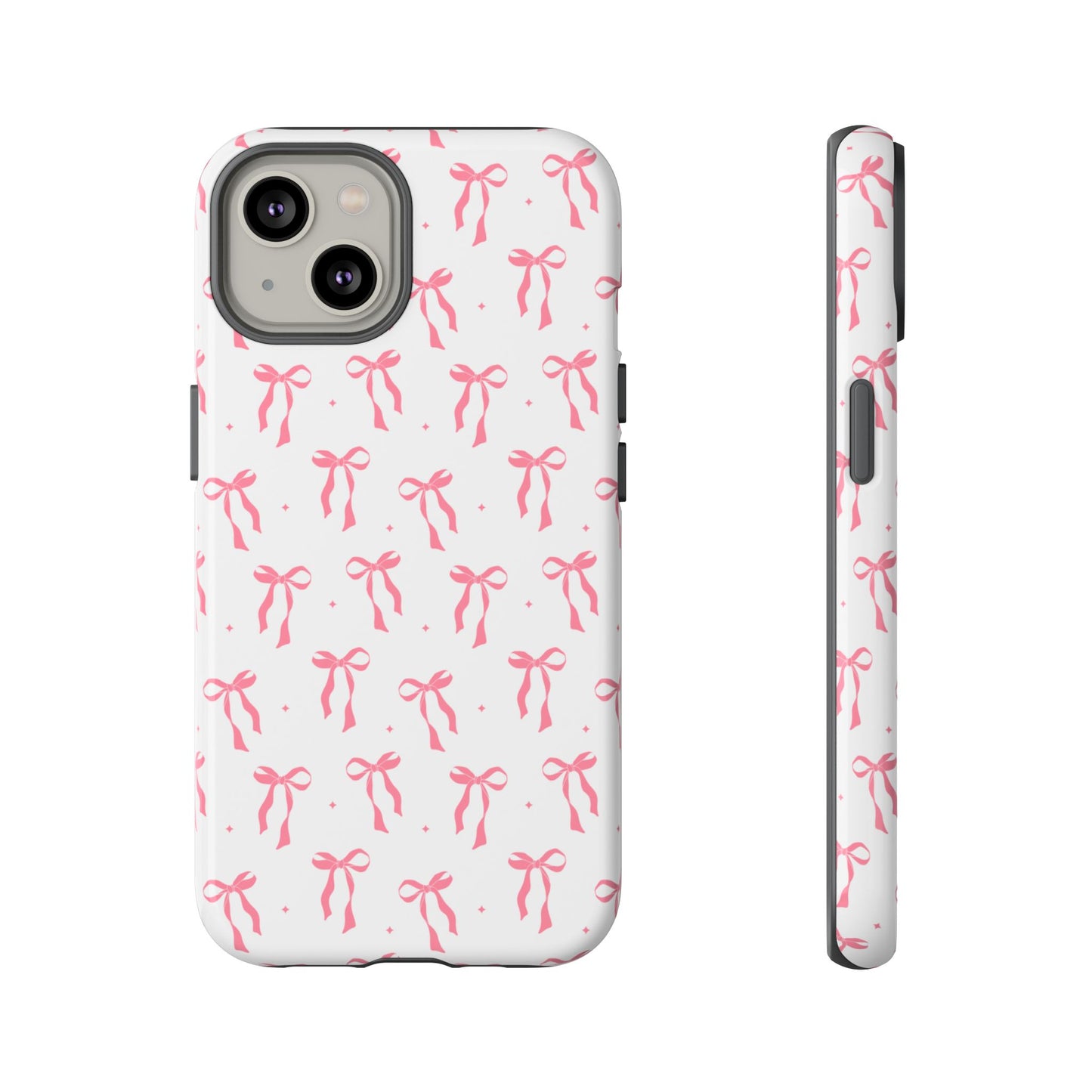 Cute Pink Ribbons Tough Phone Cases