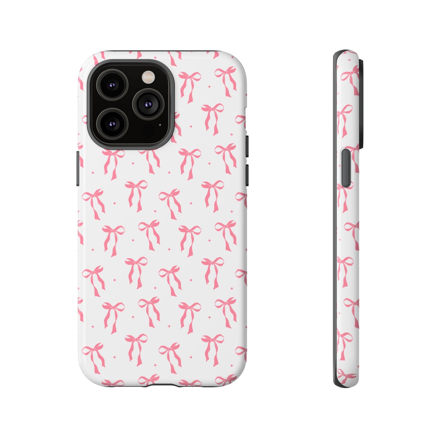 Cute Pink Ribbons Tough Phone Cases
