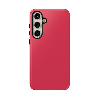Energetic Solid Raspberry Pink Minimalist Tough Phone Case