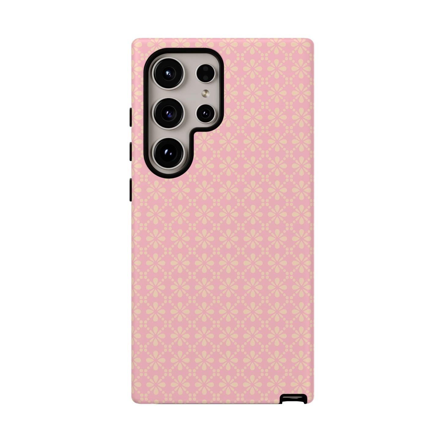 Delicate Light Pink Floral Tough Phone Case
