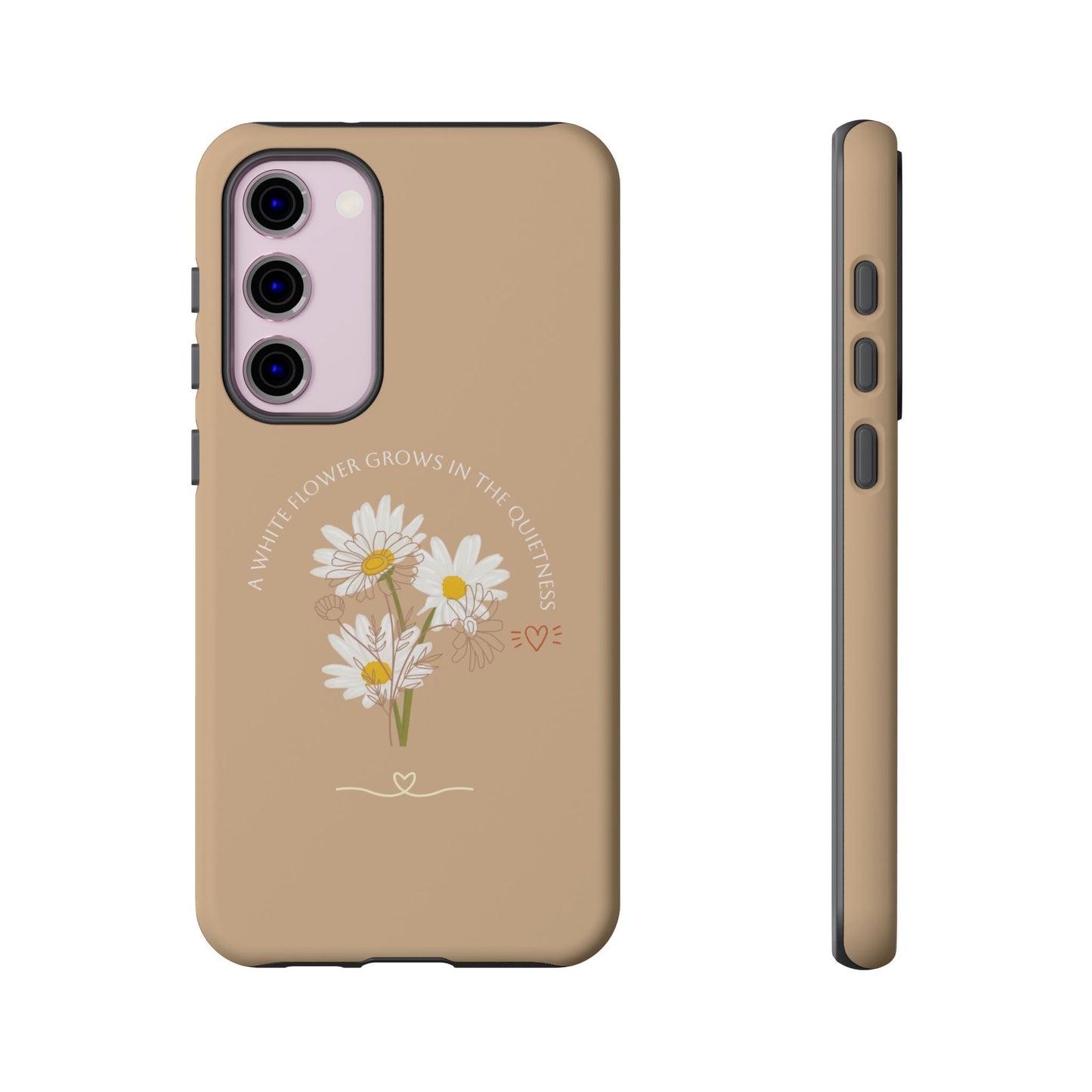 Summer Beige Color Daisy Floral